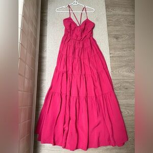 Abercrombie adjustable tie-back floor length dress